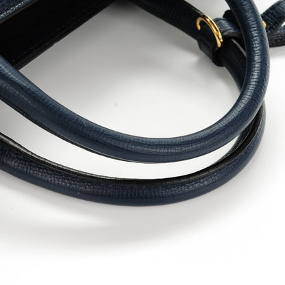 Burberry Calfskin House Check Medium Banner Tote Ink Blue 8 of 8