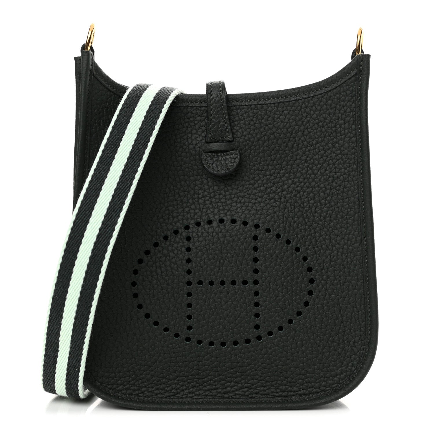 Hermes Taurillon Clemence Amazone Evelyne TPM Vert Fonce Vert Fizz 1 of 11