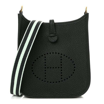 Hermes Taurillon Clemence Amazone Evelyne TPM Vert Fonce Vert Fizz 1 of 11