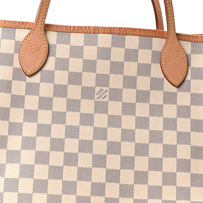 Louis Vuitton Damier Azur Neo Neverfull MM Rose Ballerine 8 of 11