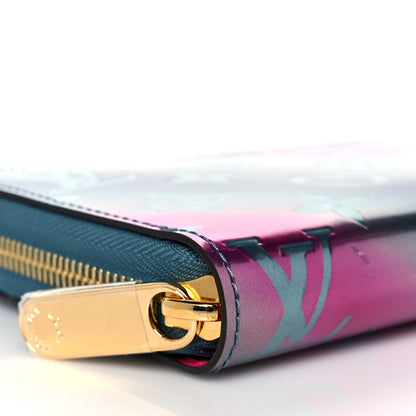 Louis Vuitton Metallic Vernis Degrade Zippy Wallet Blue Pink 7 of 8