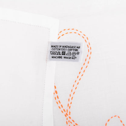 Hermes Cotton Petit Jour Grisgris Gavroche Handkerchief Orange 5 of 5