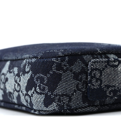 Gucci Denim GG Monogram Camouflage Small Crossbody Bag Blue 10 of 10