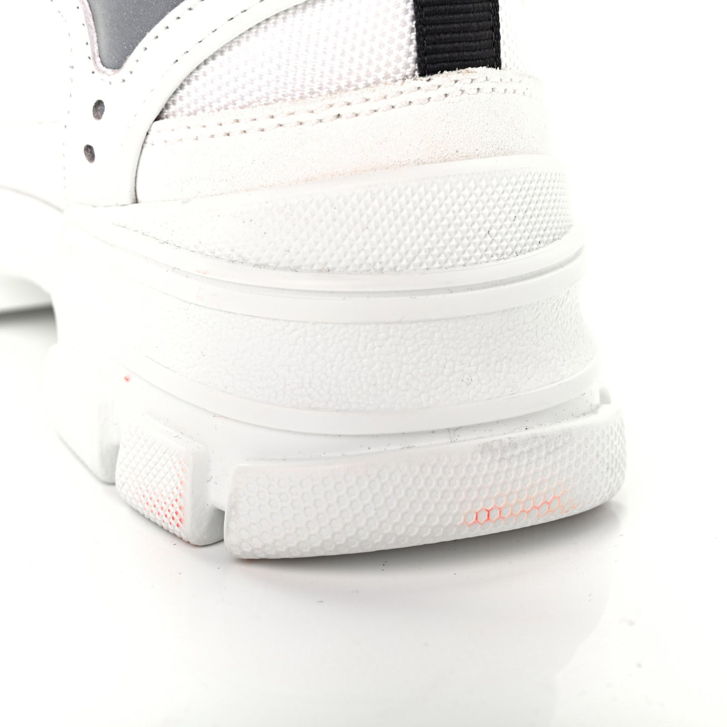 X SEGA Mesh Calfskin Suede Womens Flashtrek Sneakers 37.5 Great White