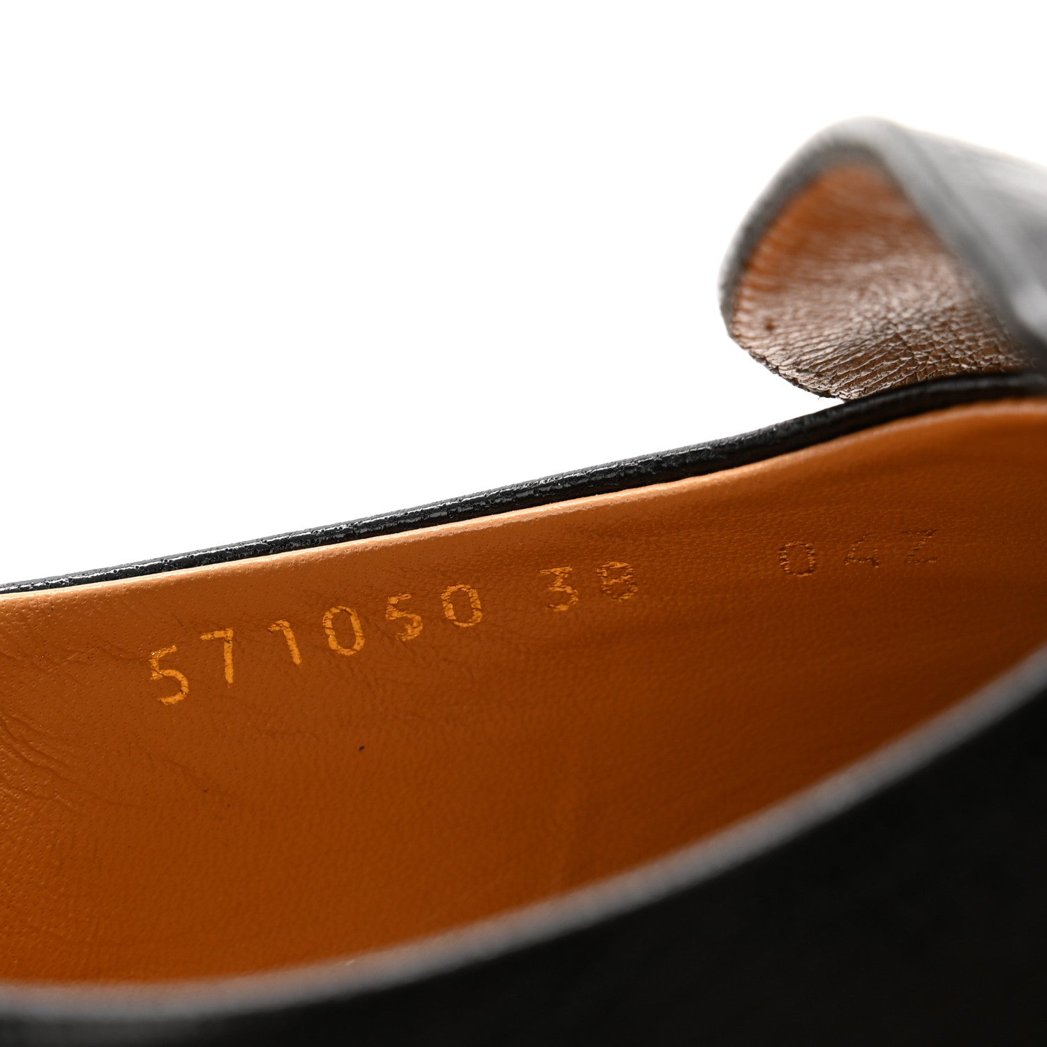 Gucci Goatskin Womens Horsebit Mid-Heel Loafers 38 Black 8 of 12