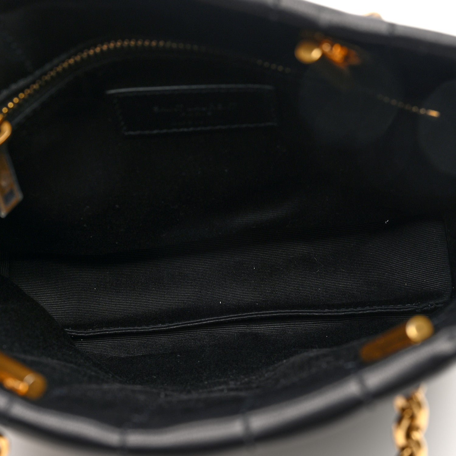 Saint Laurent Lambskin Carre Quilted Mini Shopping Bag Black 5 of 9