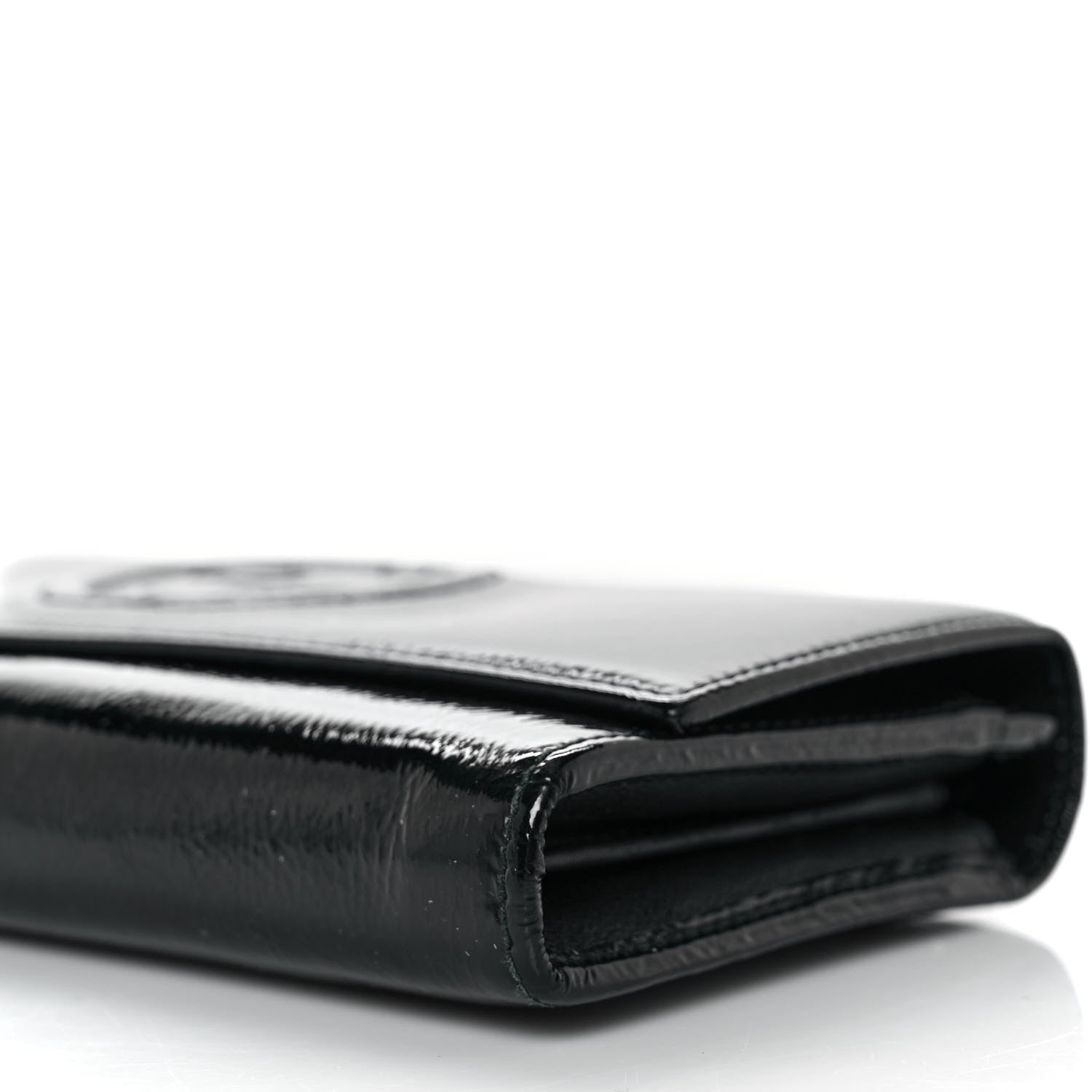 Gucci Patent Calfskin Large Soho Continental Wallet Black 8 of 9