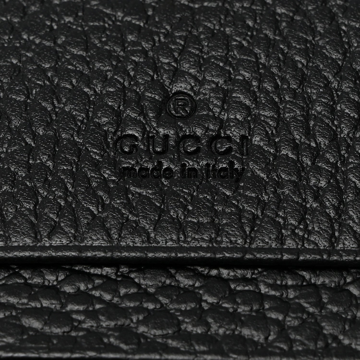 Gucci Dollar Calfskin GG Supreme Monogram GG Marmont Card Case Black Beige Ebony 6 of 8