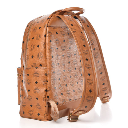MCM Visetos Studded Medium Stark M Backpack Cognac 3 of 12