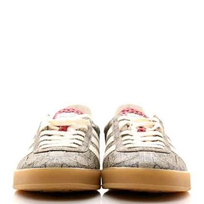 Gucci X ADIDAS GG Supreme Monogram Mens Gazelle Sneakers 9 Beige Ebony Off White New Shamarock 2 of 9