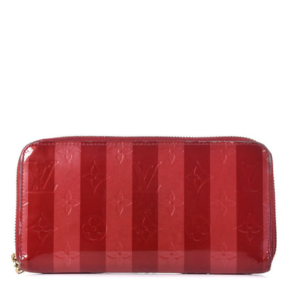 Louis Vuitton Vernis Rayures Zippy Wallet Pomme D'Amour 1 of 11