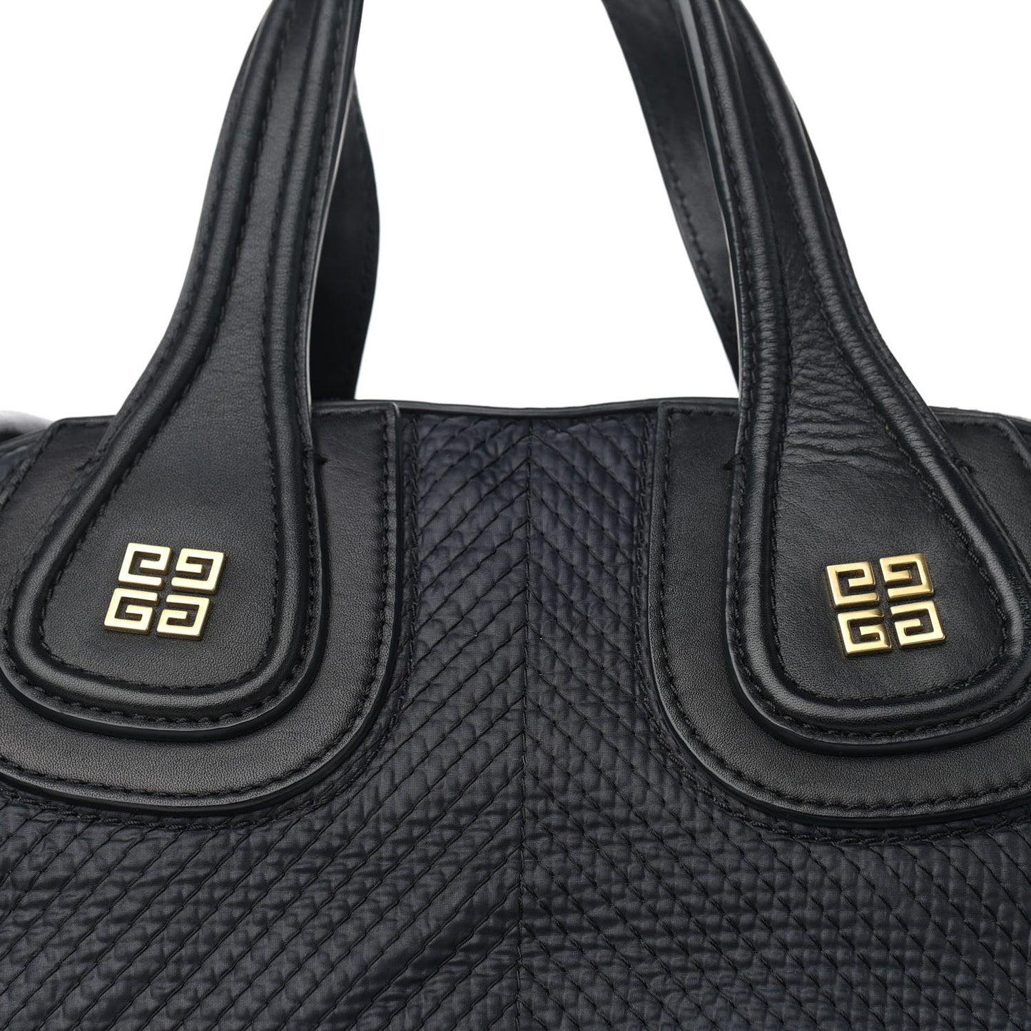 Nylon Quilted Calfskin Small Nightingale Navy