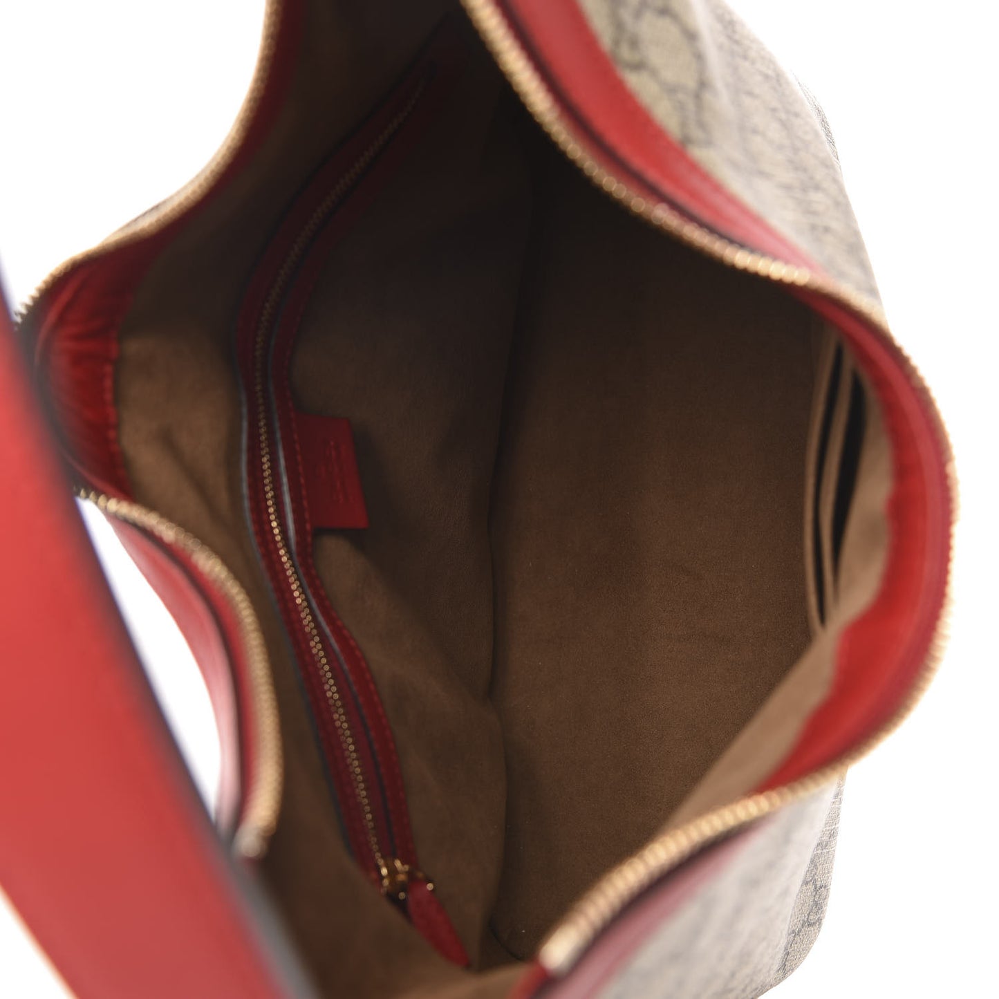 GG Supreme Monogram Linea A Hobo Red
