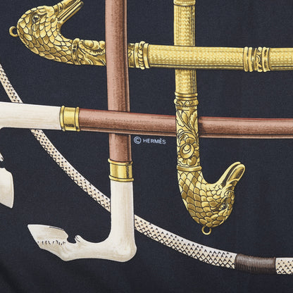 Hermes Silk Cannes Et Pommeaux Scarf 70 2 of 3