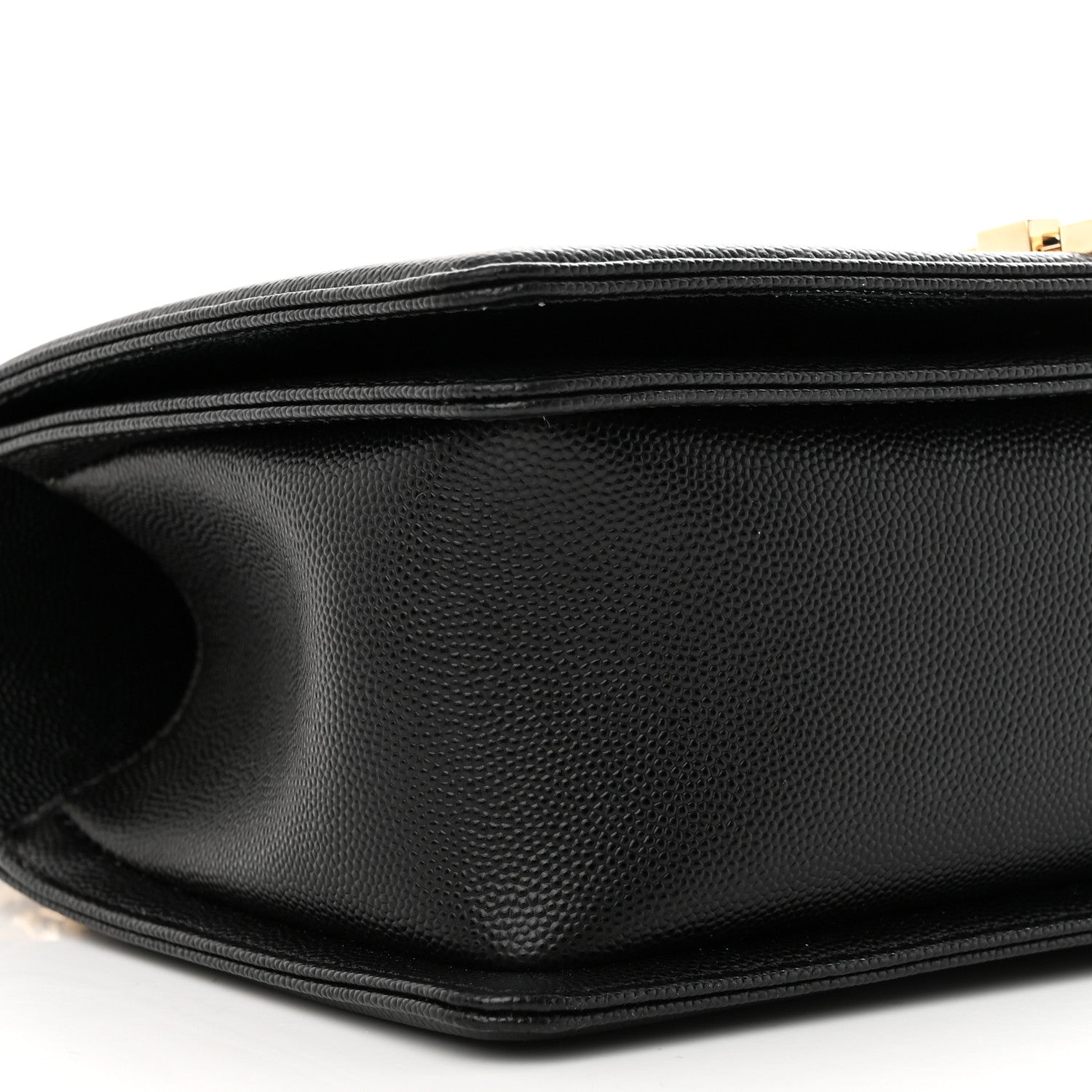 Chanel Caviar Chevron Quilted Medium Boy Flap Black 9 of 12