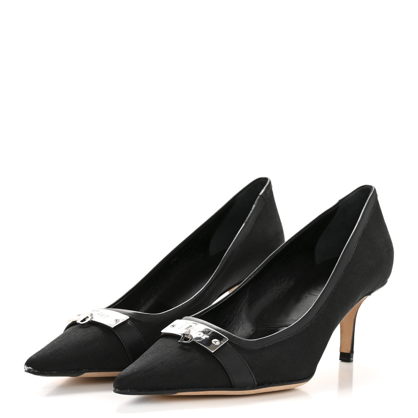 Oblique Canvas Street Chic Pumps 37 Black