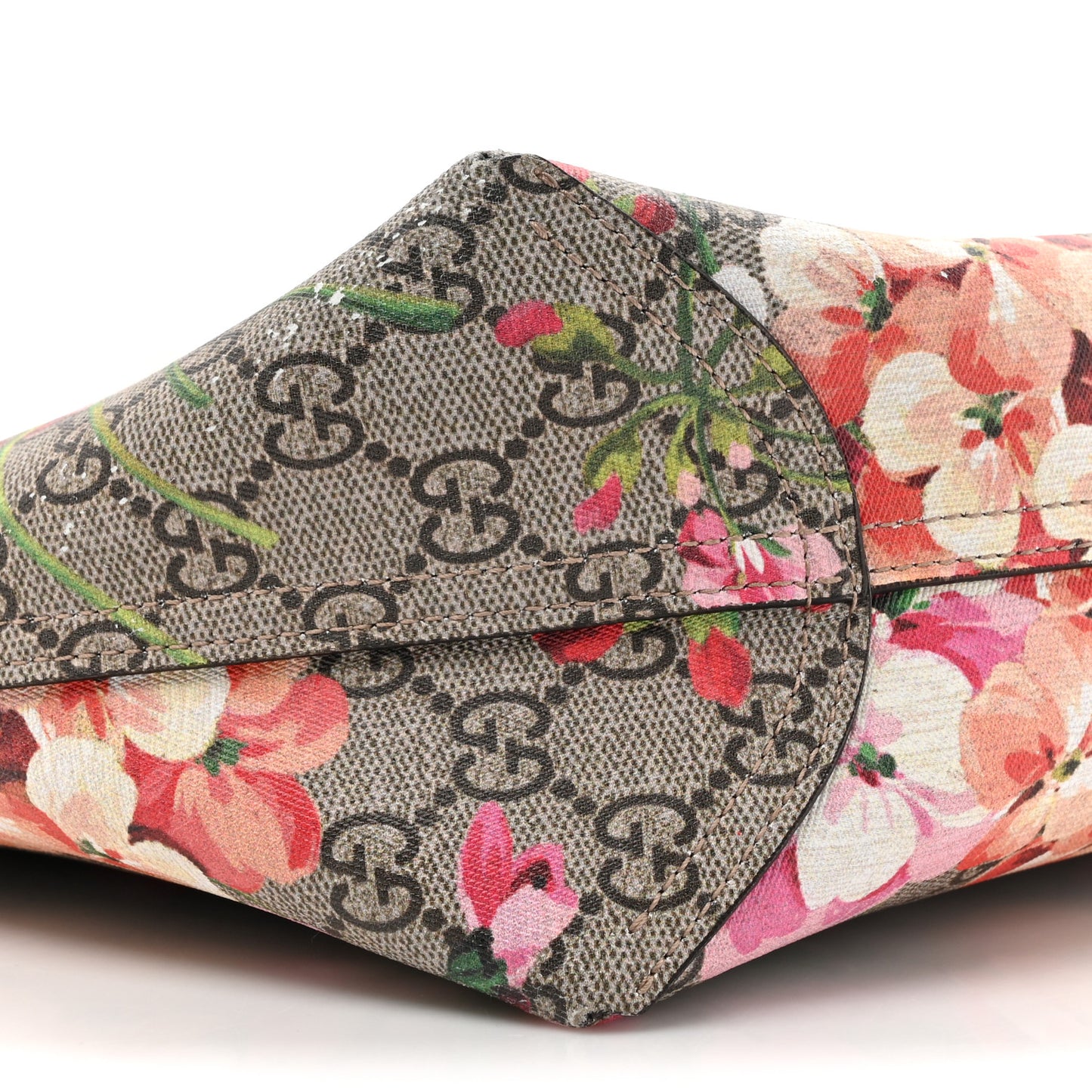 GG Supreme Monogram Blooms Small Reversible Tote Beige Multicolor Dry Rose