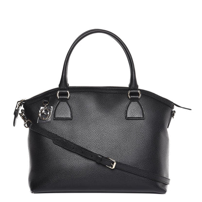 Gucci Dollar Calfskin GG Charm Dome Satchel Black 1 of 7