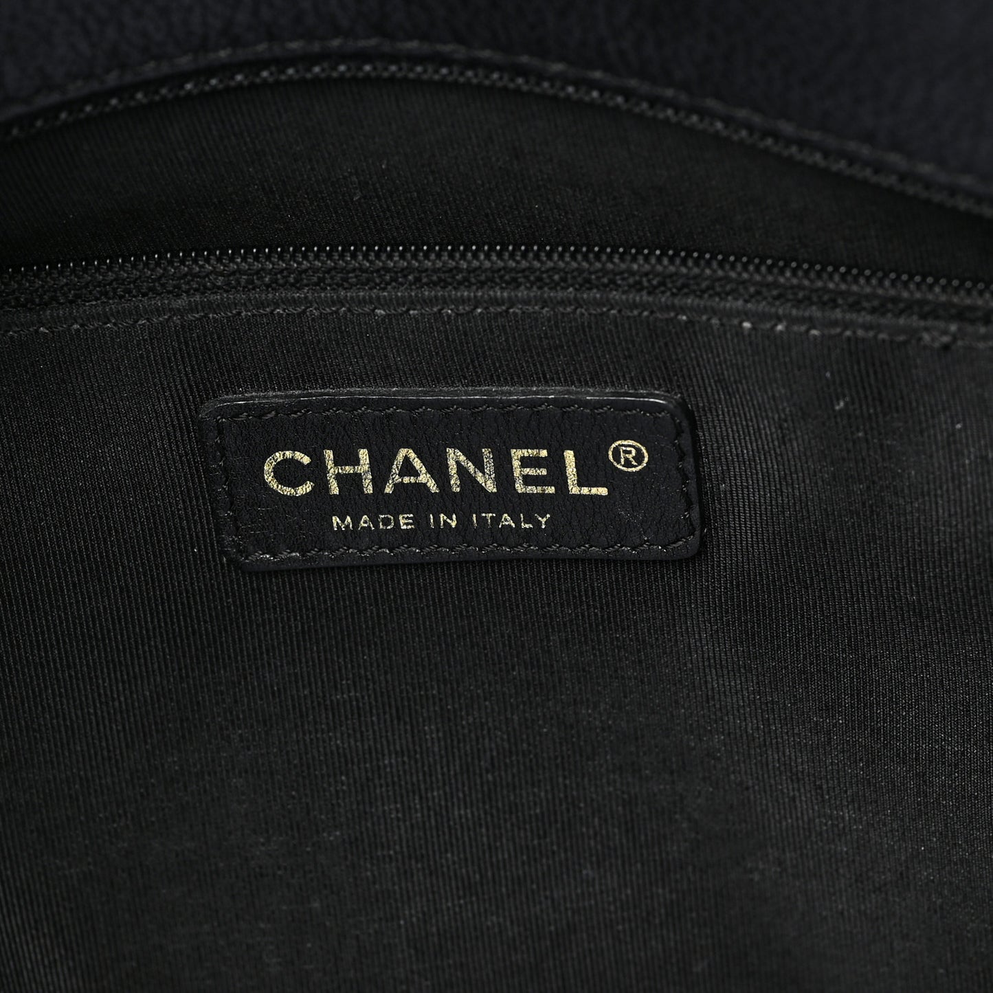 Calfskin Cerf Executive Shopper Tote Black