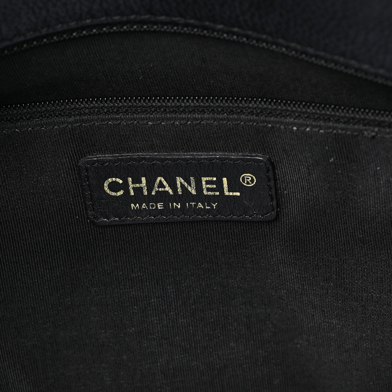 Chanel Calfskin Cerf Executive Shopper Tote Black 6 of 9