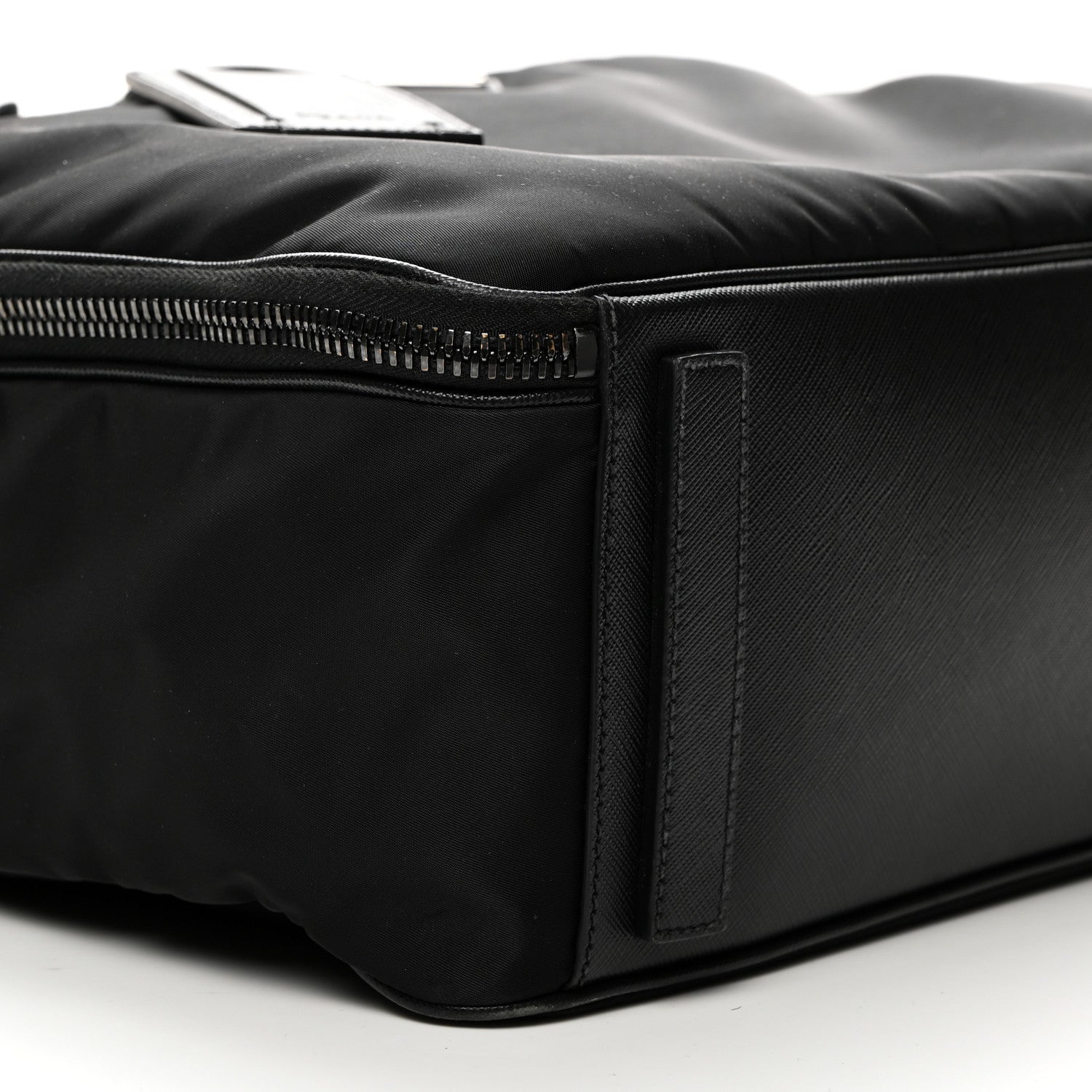 Prada Tessuto Nylon Saffiano Briefcase Black 8 of 9