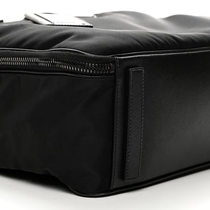 Prada Tessuto Nylon Saffiano Briefcase Black 8 of 9
