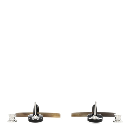 Hermes Buffalo Horn Fidelio Virage Earrings Ivoire 3 of 5