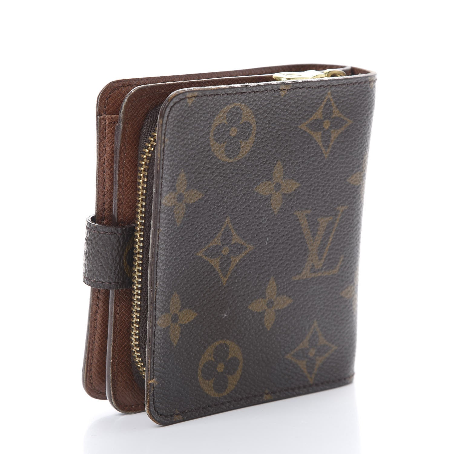 Louis Vuitton Monogram Compact Zippe Zipped Wallet 2 of 14
