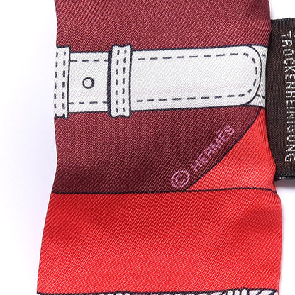Hermes Silk Clic Clac Modern Cannage Twilly 4 of 4