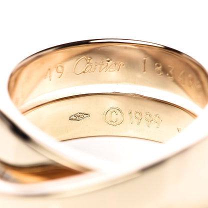 Cartier 18K Yellow Gold 9mm Paris Nouvelle Vague Ring 49 5 4 of 5