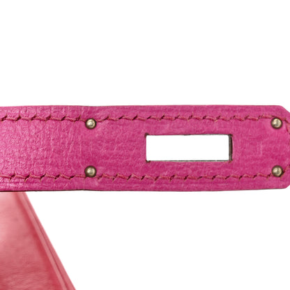 Hermes Tadelakt So Flash Kelly Retourne 35 Rubis Rose Tyrien 7 of 12