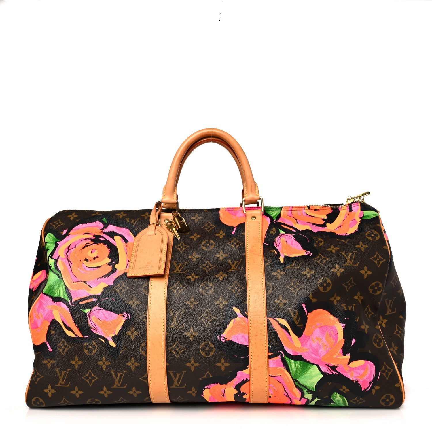 Louis Vuitton Monogram Roses Keepall 50 1 of 15