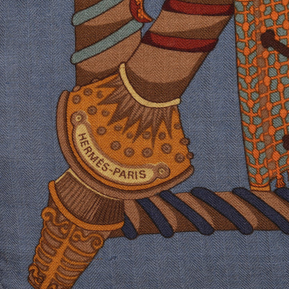 Hermes Cashmere Silk Etendards et Bannieres Scarf 90 4 of 10