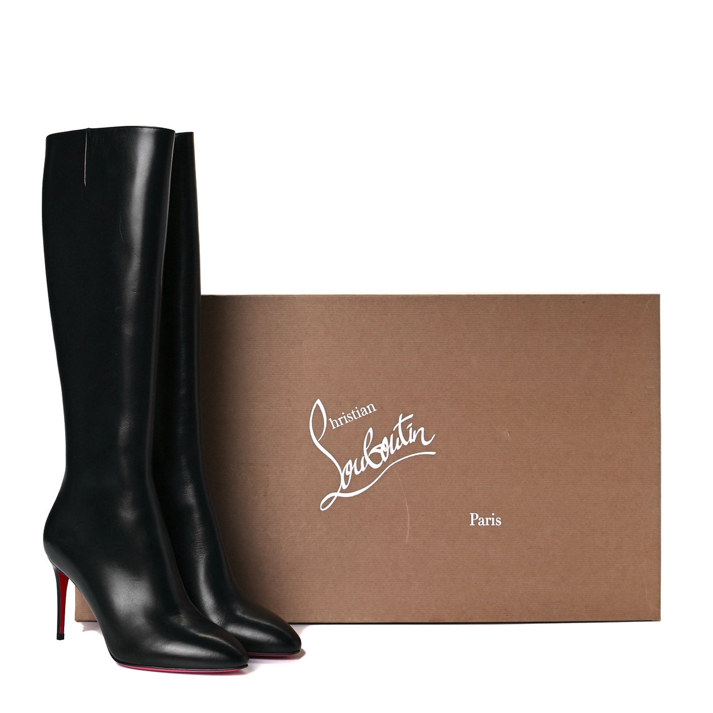 Calfskin Eloise 85 Boots 37 Black