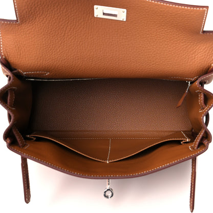 Hermes Togo Kelly Retourne 28 Gold 5 of 11