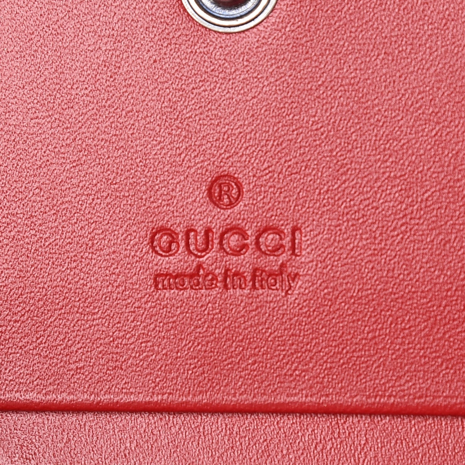 Gucci Calfskin Chinese New Year Card Case Wallet Red 5 of 7