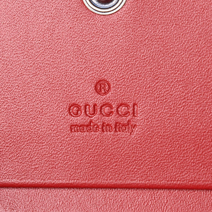 Gucci Calfskin Chinese New Year Card Case Wallet Red 5 of 7