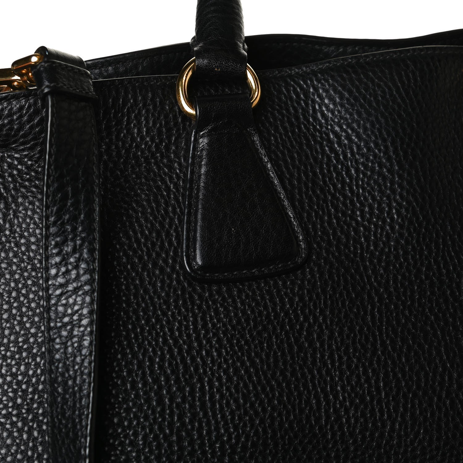 Prada Vitello Daino Tote Black 15 of 15