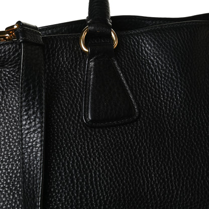 Prada Vitello Daino Tote Black 15 of 15