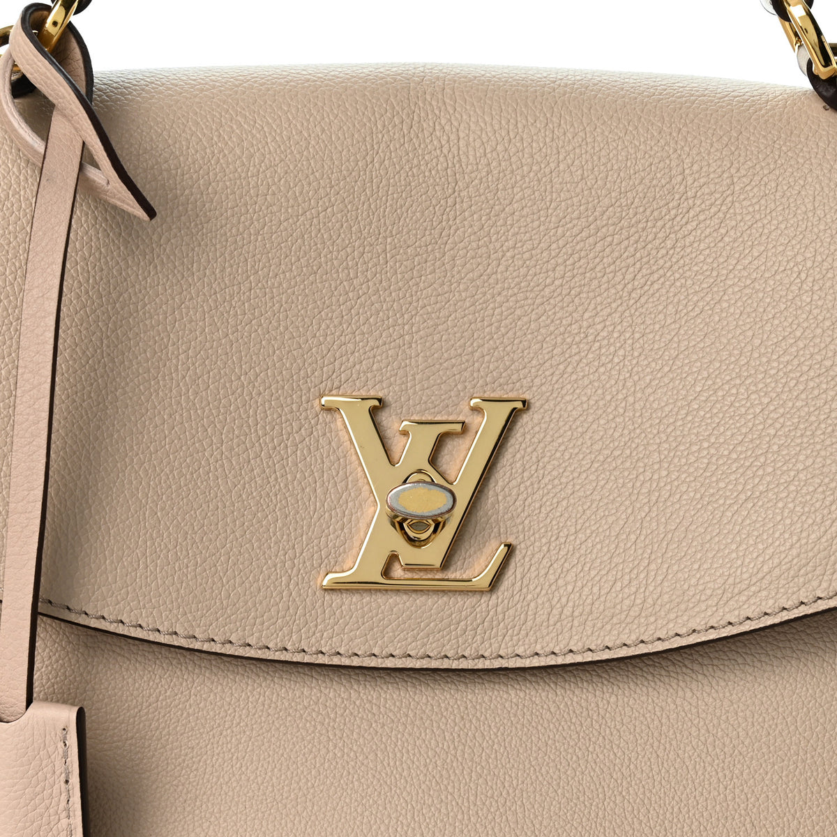 Soft Calfskin Lockme Ever MM  Greige