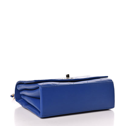 Chanel Calfskin Stitched Flap Dark Blue 4 of 10