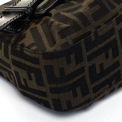 Fendi Zucca B Bis Flap Bag Tobacco Castagna 7 of 8