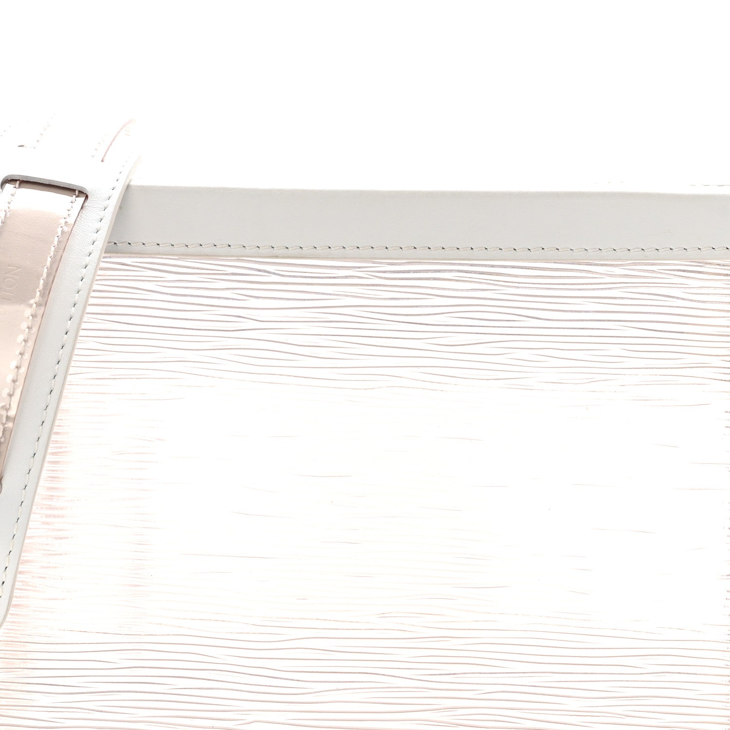 Louis Vuitton Calfskin PVC Epi Plage Soft Trunk Optic White 7 of 12