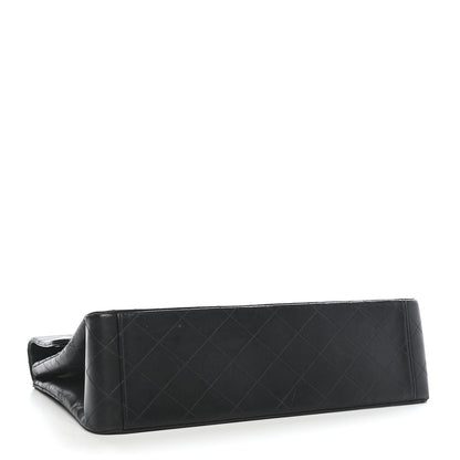 Chanel Lambskin Quilted XL Jumbo Single Flap Black 4 of 10