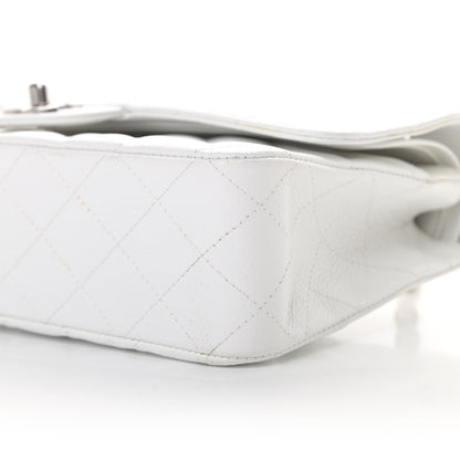 Chanel Caviar Quilted Medium Double Flap White 10 of 13
