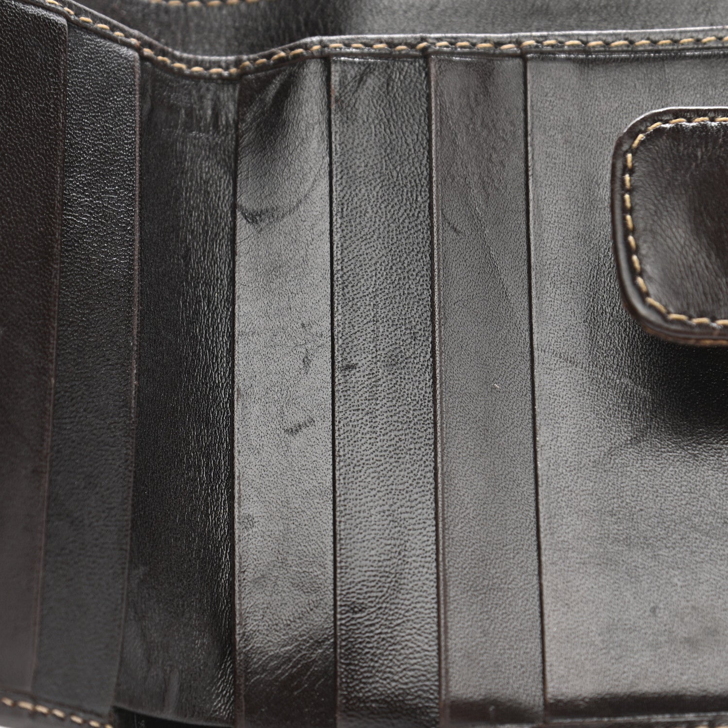 Fendi Zucca Calfskin Compact Wallet Tobacco 10 of 14