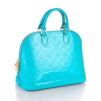 Louis Vuitton Vernis Alma PM Turquoise 3 of 7