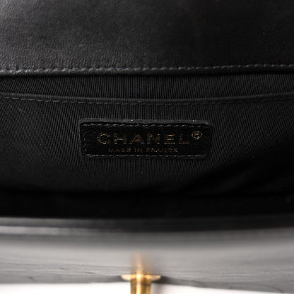 Chanel Lambskin Quilted Medium Boy Flap Black 6 of 10
