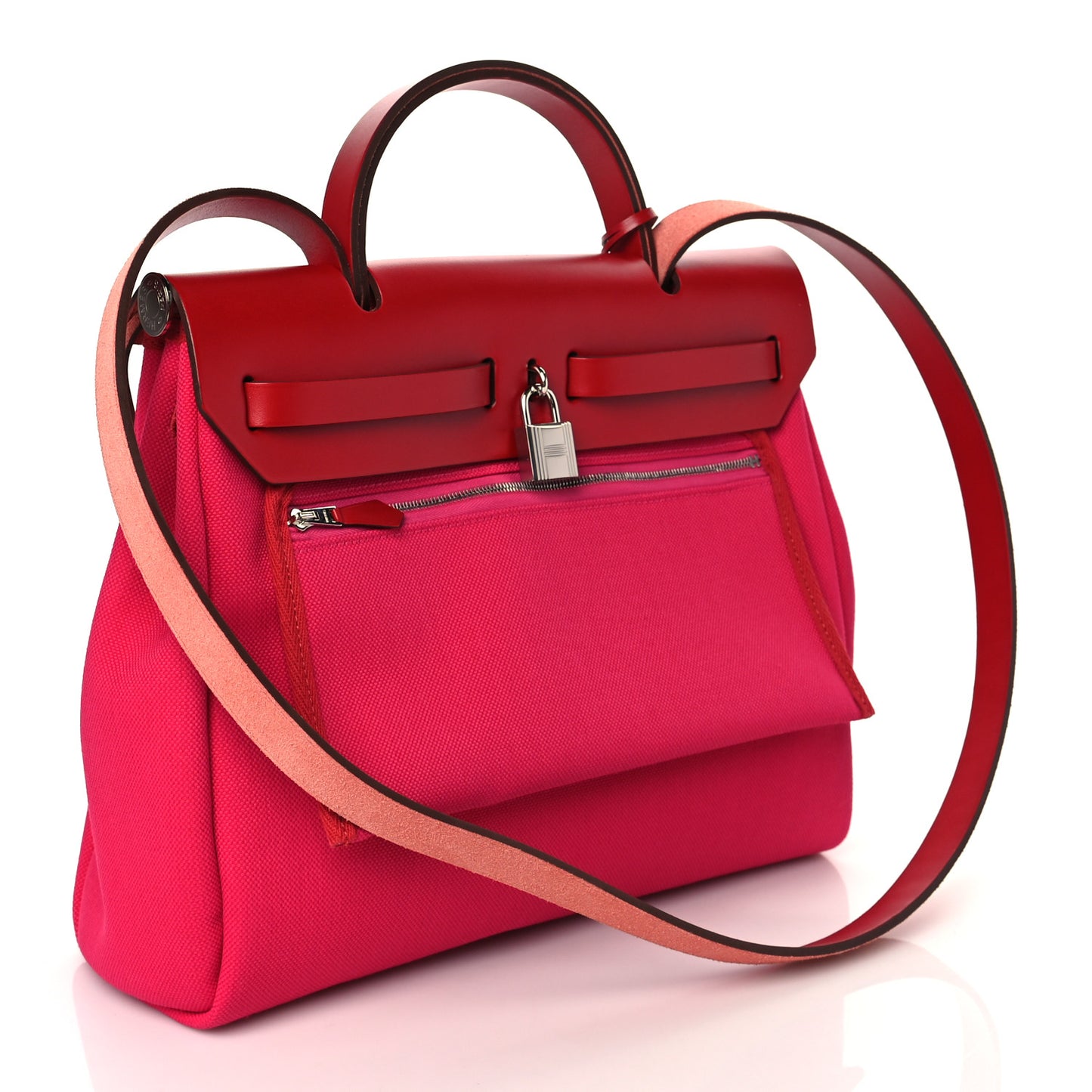Military Toile Vache Hunter Herbag Zip PM 31 Rose Mexico Rouge Piment