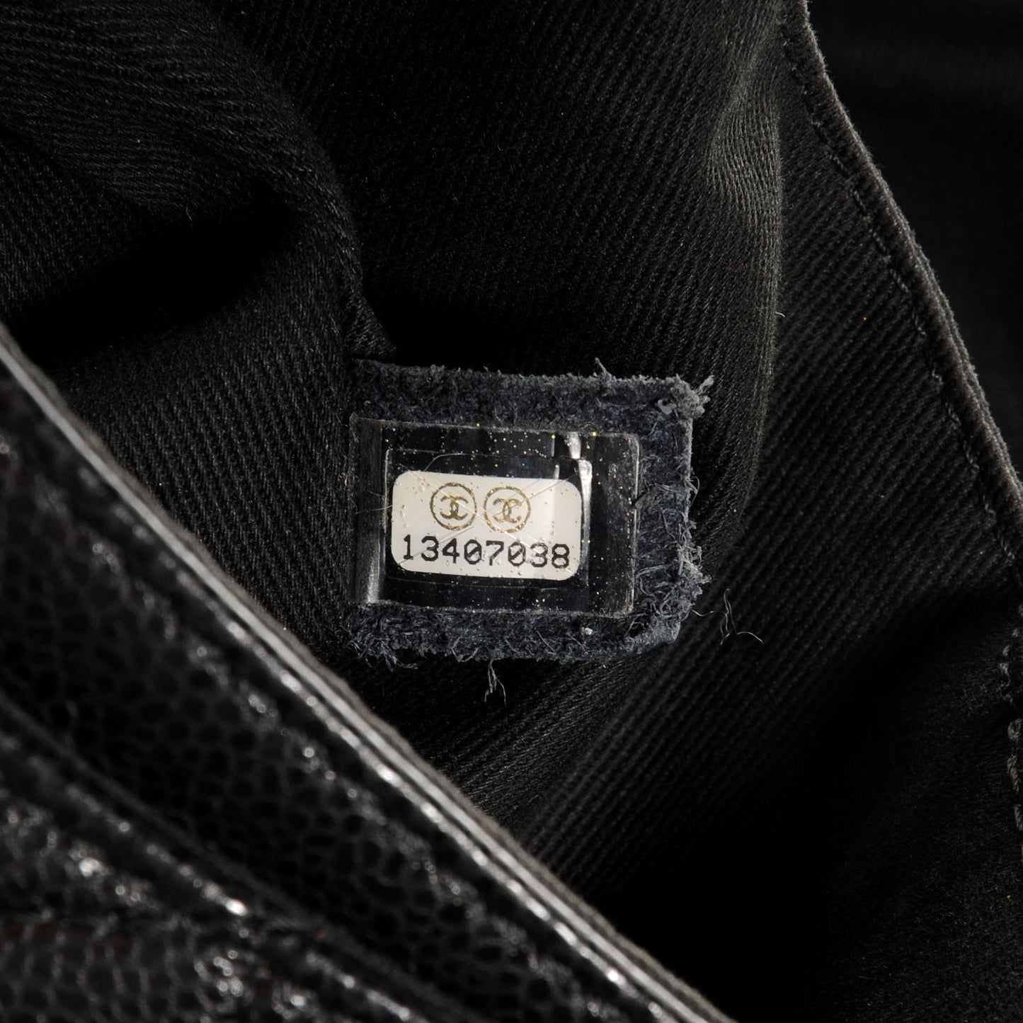 Caviar Quilted Timeless Accordion Flap Black